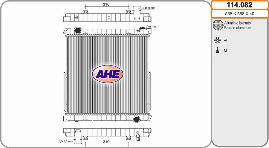 AHE 114.082 - Radiators, Motora dzesēšanas sistēma ps1.lv