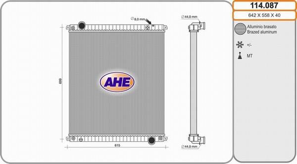 AHE 114.087 - Radiators, Motora dzesēšanas sistēma ps1.lv