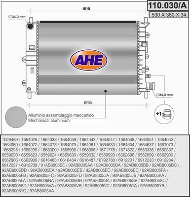 AHE 110.030/A - Radiators, Motora dzesēšanas sistēma ps1.lv