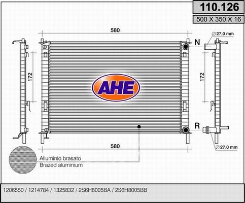 AHE 110.126 - Radiators, Motora dzesēšanas sistēma ps1.lv