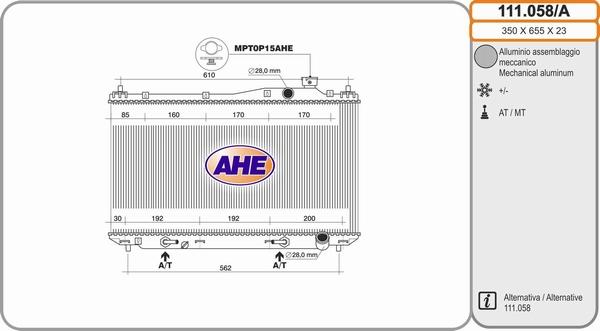 AHE 111.058/A - Radiators, Motora dzesēšanas sistēma ps1.lv