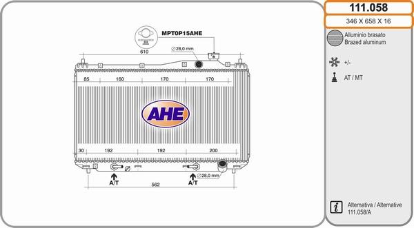 AHE 111.058 - Radiators, Motora dzesēšanas sistēma ps1.lv