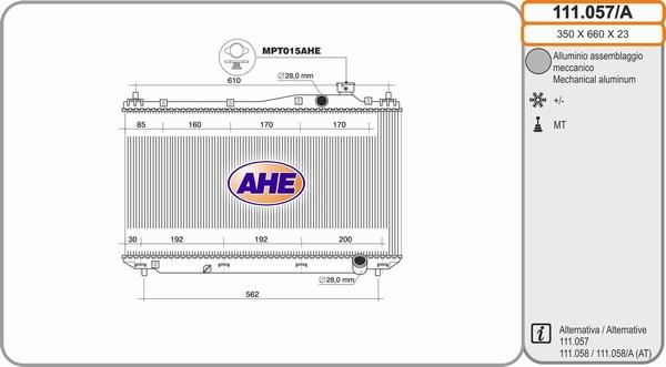 AHE 111.057/A - Radiators, Motora dzesēšanas sistēma ps1.lv