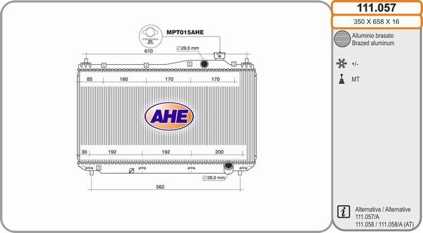 AHE 111.057 - Radiators, Motora dzesēšanas sistēma ps1.lv