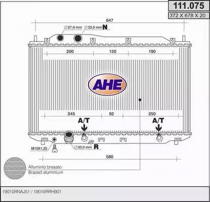 AHE 111.075 - Radiators, Motora dzesēšanas sistēma ps1.lv