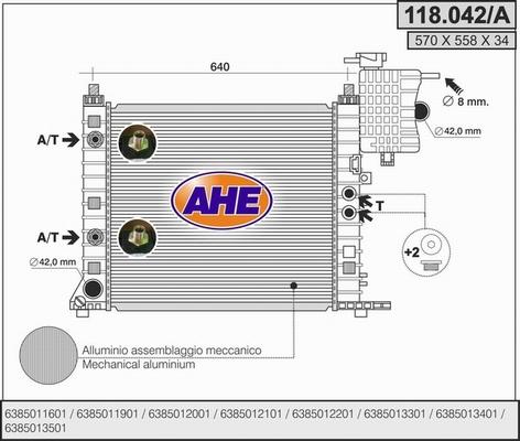 AHE 118.042/A - Radiators, Motora dzesēšanas sistēma ps1.lv