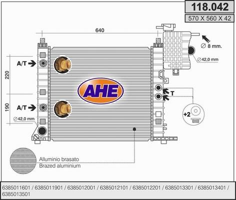 AHE 118.042 - Radiators, Motora dzesēšanas sistēma ps1.lv