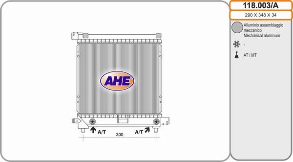 AHE 118.003/A - Radiators, Motora dzesēšanas sistēma ps1.lv