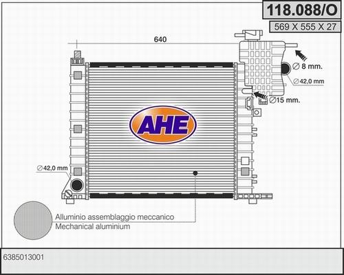 AHE 118.088/O - Radiators, Motora dzesēšanas sistēma ps1.lv