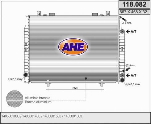 AHE 118.082 - Radiators, Motora dzesēšanas sistēma ps1.lv