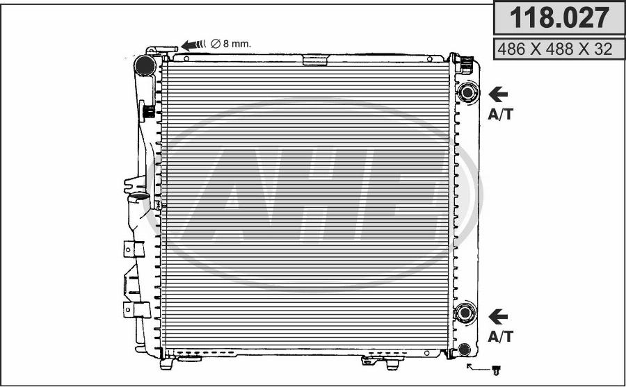 AHE 118.027 - Radiators, Motora dzesēšanas sistēma ps1.lv