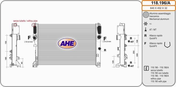 AHE 118.196/A - Radiators, Motora dzesēšanas sistēma ps1.lv