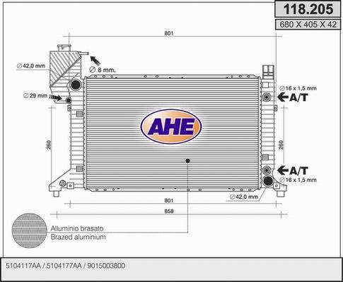 AHE 118.205 - Radiators, Motora dzesēšanas sistēma ps1.lv