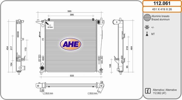AHE 112.061 - Radiators, Motora dzesēšanas sistēma ps1.lv