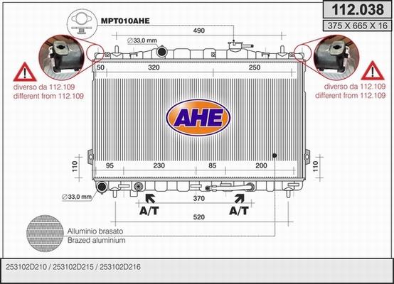 AHE 112.038 - Radiators, Motora dzesēšanas sistēma ps1.lv