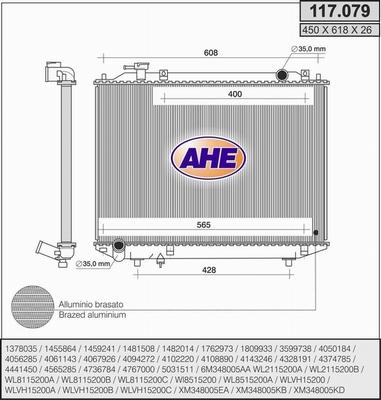 AHE 117.079 - Radiators, Motora dzesēšanas sistēma ps1.lv