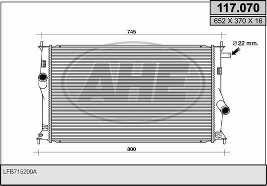 AHE 117.070 - Radiators, Motora dzesēšanas sistēma ps1.lv