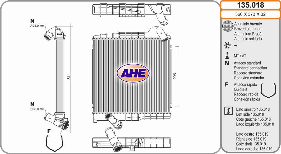 AHE 135.018 - Radiators, Motora dzesēšanas sistēma ps1.lv