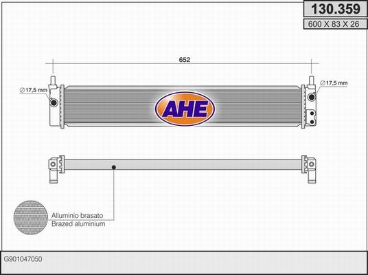 AHE 130.359 - Radiators, Motora dzesēšanas sistēma ps1.lv