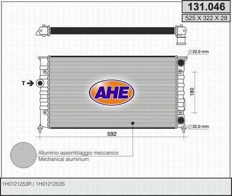 AHE 131.046 - Radiators, Motora dzesēšanas sistēma ps1.lv