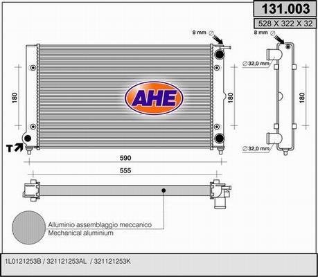 AHE 131.003 - Radiators, Motora dzesēšanas sistēma ps1.lv