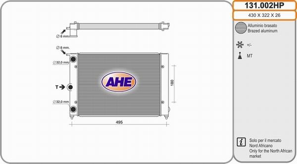 AHE 131.002HP - Radiators, Motora dzesēšanas sistēma ps1.lv