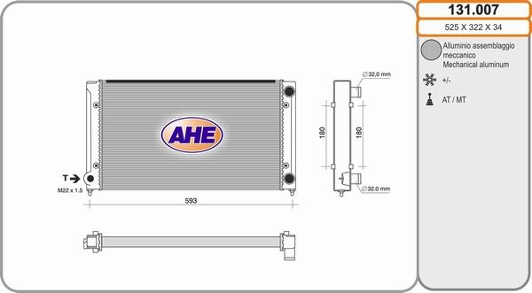 AHE 131.007 - Radiators, Motora dzesēšanas sistēma ps1.lv