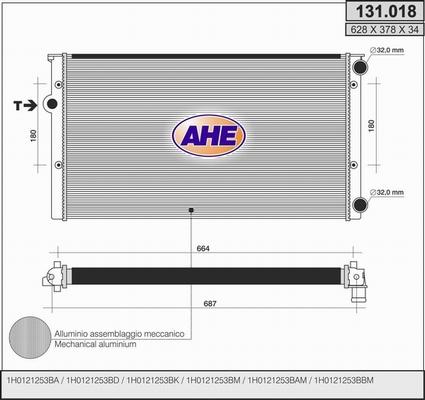 AHE 131.018 - Radiators, Motora dzesēšanas sistēma ps1.lv