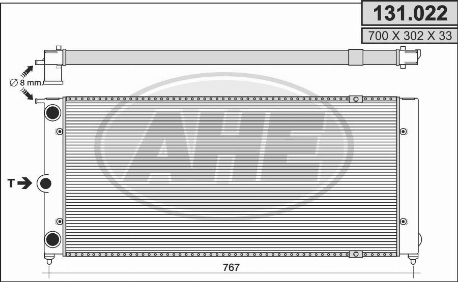 AHE 131.022 - Radiators, Motora dzesēšanas sistēma ps1.lv