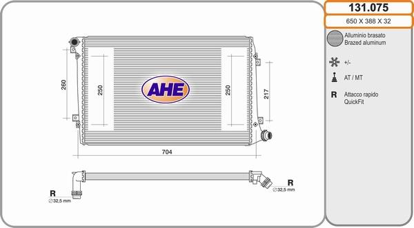 AHE 131.075 - Radiators, Motora dzesēšanas sistēma ps1.lv