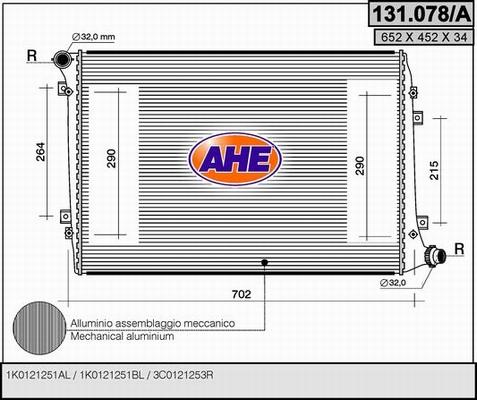 AHE 131.078/A - Radiators, Motora dzesēšanas sistēma ps1.lv