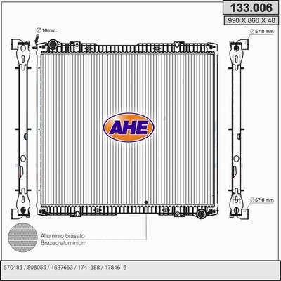 AHE 133.006 - Radiators, Motora dzesēšanas sistēma ps1.lv