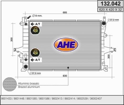 AHE 132.042 - Radiators, Motora dzesēšanas sistēma ps1.lv