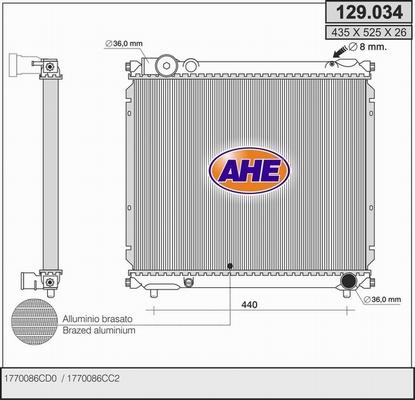 AHE 129.034 - Radiators, Motora dzesēšanas sistēma ps1.lv