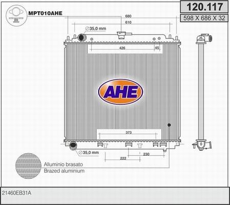 AHE 120.117 - Radiators, Motora dzesēšanas sistēma ps1.lv