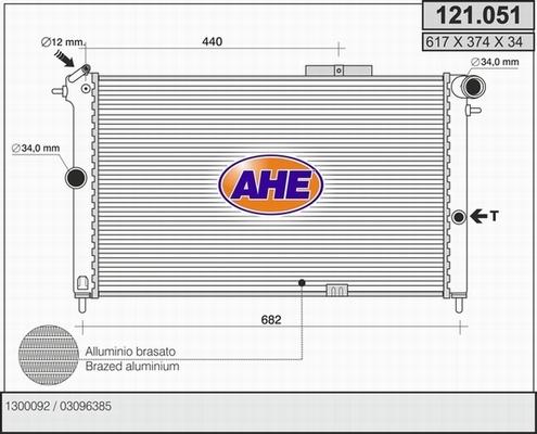 AHE 121.051 - Radiators, Motora dzesēšanas sistēma ps1.lv