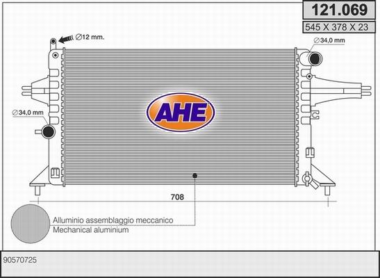 AHE 121.069 - Radiators, Motora dzesēšanas sistēma ps1.lv