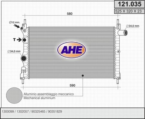 AHE 121.035 - Radiators, Motora dzesēšanas sistēma ps1.lv