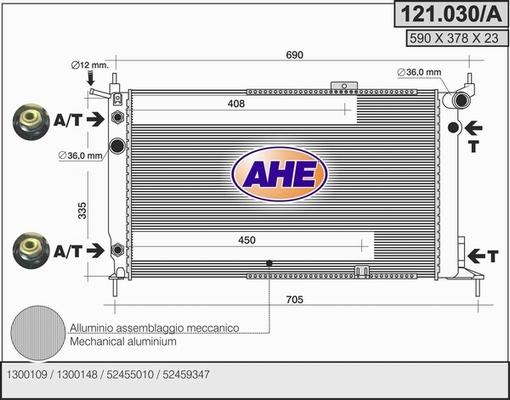 AHE 121.030/A - Radiators, Motora dzesēšanas sistēma ps1.lv