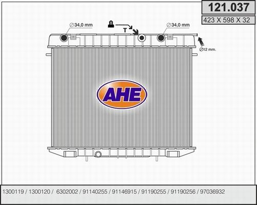 AHE 121.037 - Radiators, Motora dzesēšanas sistēma ps1.lv