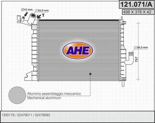 AHE 121.071/A - Radiators, Motora dzesēšanas sistēma ps1.lv