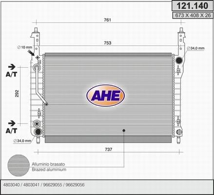 AHE 121.140 - Radiators, Motora dzesēšanas sistēma ps1.lv