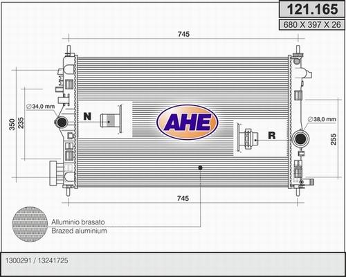 AHE 121.165 - Radiators, Motora dzesēšanas sistēma ps1.lv