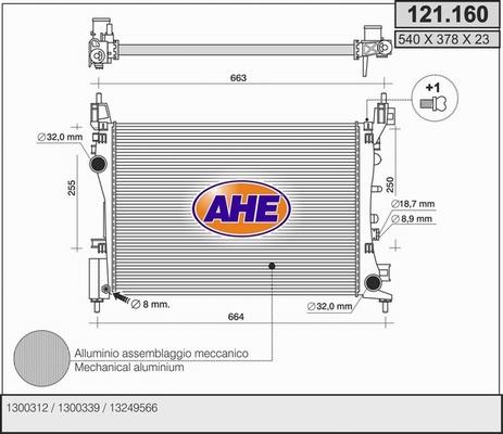 AHE 121.160 - Radiators, Motora dzesēšanas sistēma ps1.lv