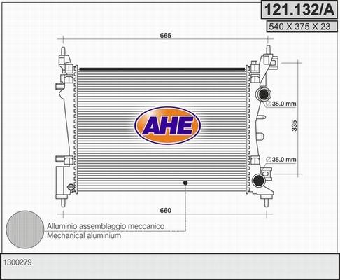 AHE 121.132/A - Radiators, Motora dzesēšanas sistēma ps1.lv