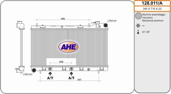 AHE 128.011/A - Radiators, Motora dzesēšanas sistēma ps1.lv