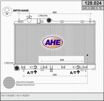 AHE 128.024 - Radiators, Motora dzesēšanas sistēma ps1.lv