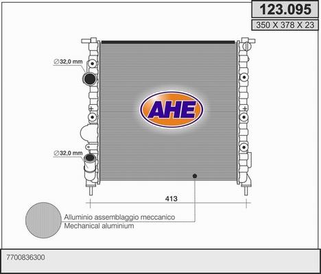 AHE 123.095 - Radiators, Motora dzesēšanas sistēma ps1.lv