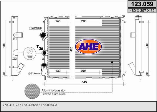 AHE 123.059 - Radiators, Motora dzesēšanas sistēma ps1.lv