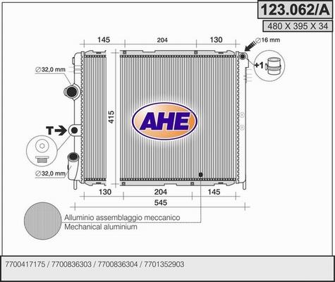 AHE 123.062/A - Radiators, Motora dzesēšanas sistēma ps1.lv